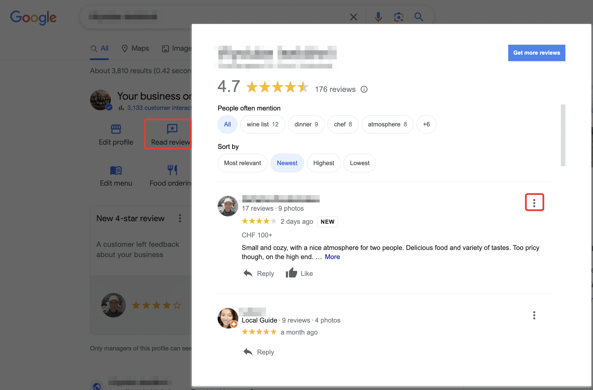 report google review google search