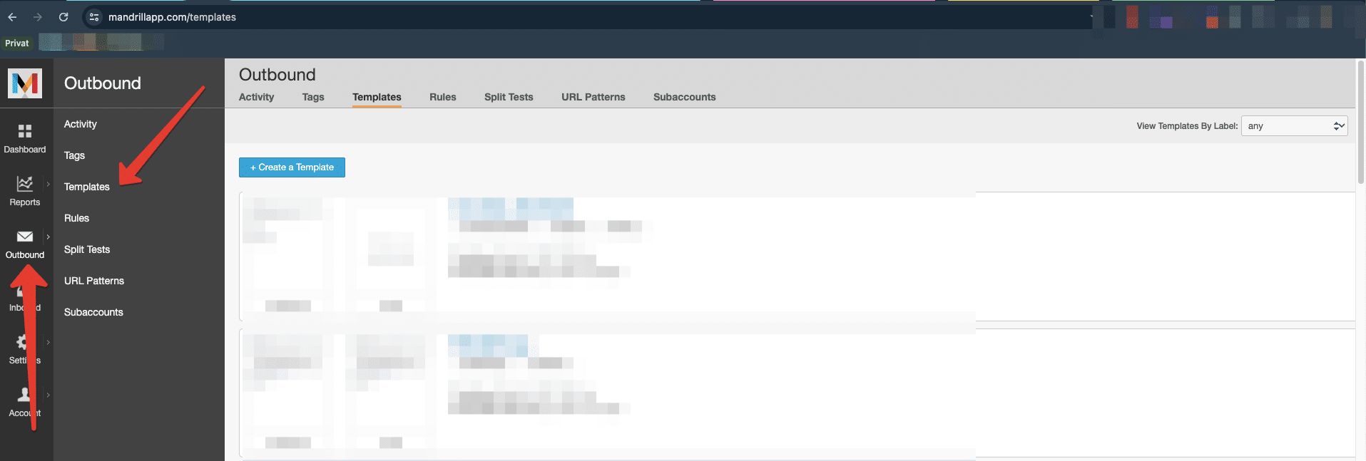 Mandrill-template-menu Screenshot Mandrill Template Menu